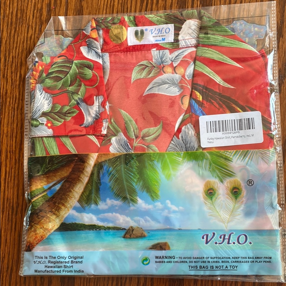 V.H.O. Red Hawaiian Shirt